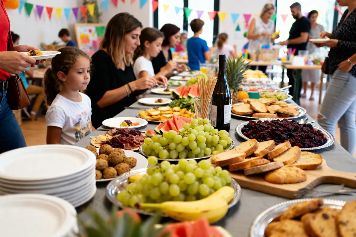 pexels-michal-pech-213601-757318 (1) Gens profitant d'un brunch bazar avec buffet coloré de fruits et desserts diversifiés