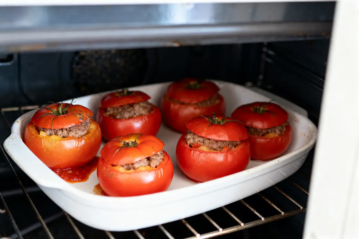 pexels-michal-pech-213601-757318 (1) Tomates farcies Ă la viande dans un plat au four temps de cuisson des tomates farcies